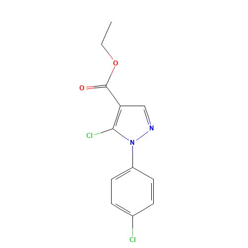 ethyl 5-chloro-1-(4-chlorophenyl)pyrazole-4-carboxylate (CAS: 110821-36-8) - Related Chemical Product