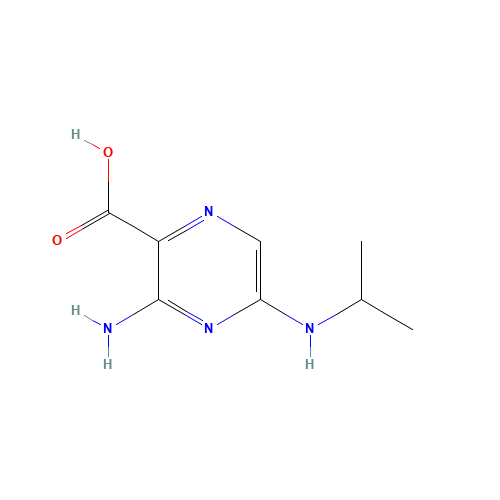 3-amino-5-(propan-2-ylamino)pyrazine-2-carboxylic acid (CAS: 863909-77-7) - Related Chemical Product