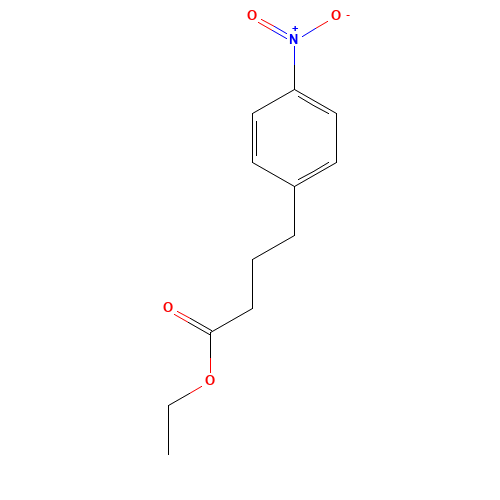 ethyl 4-(4-nitrophenyl)butanoate (CAS: 34153-33-8) - Chemical Structure and Molecular Formula 