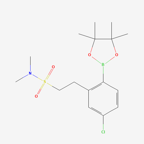2-[5-chloro-2-(4,4,5,5-tetramethyl-1,3,2-dioxaborolan-2-yl)phenyl]-N,N-dimethylethanesulfonamide (CAS: 1611444-73-5) - Related Chemical Product