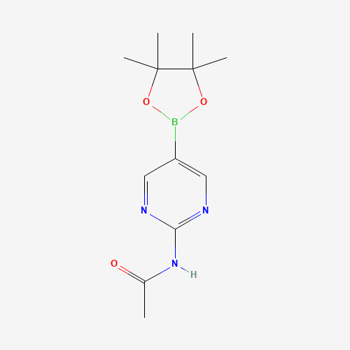 N-[5-(4,4,5,5-tetramethyl-1,3,2-dioxaborolan-2-yl)pyrimidin-2-yl]acetamide (CAS: 1218791-37-7) - Related Chemical Product