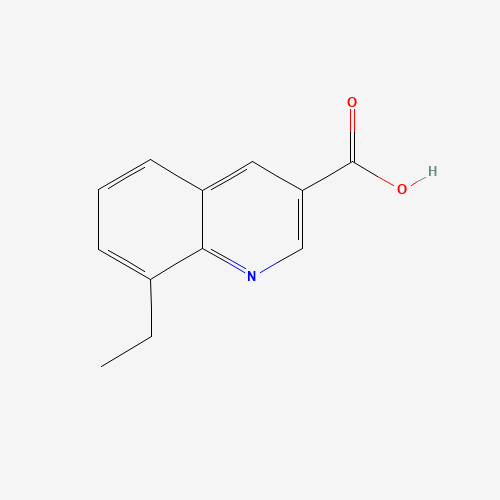 8-ethylquinoline-3-carboxylic acid (CAS: 71082-56-9) - Chemical Structure and Molecular Formula 