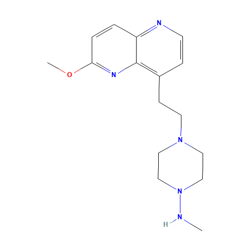 4-[2-(6-methoxy-1,5-naphthyridin-4-yl)ethyl]-N-methylpiperazin-1-amine (CAS: 877177-30-5) - Related Chemical Product