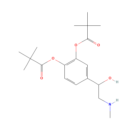 [2-(2,2-dimethylpropanoyloxy)-4-[1-hydroxy-2-(methylamino)ethyl]phenyl] 2,2-dimethylpropanoate (CAS: 52365-63-6) - Related Chemical Product