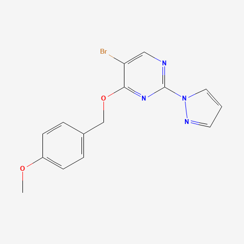 5-bromo-4-[(4-methoxyphenyl)methoxy]-2-pyrazol-1-ylpyrimidine (CAS: 1343461-08-4) - Related Chemical Product