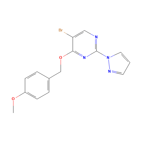 5-bromo-4-[(4-methoxyphenyl)methoxy]-2-pyrazol-1-ylpyrimidine (CAS: 1343461-08-4) - Related Chemical Product