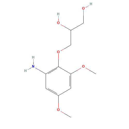 3-(2-amino-4,6-dimethoxyphenoxy)propane-1,2-diol (CAS: 1307231-92-0) - Related Chemical Product