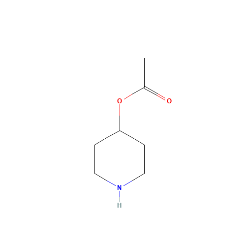 piperidin-4-yl acetate (CAS: 73775-92-5) - Chemical Structure and Molecular Formula 