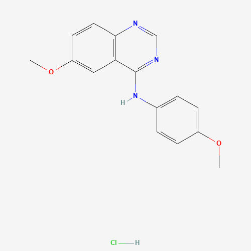 6-methoxy-N-(4-methoxyphenyl)quinazolin-4-amine;hydrochloride (CAS: 338738-57-1) - Related Chemical Product