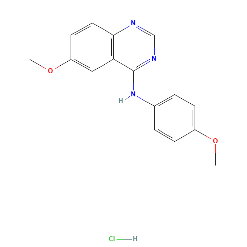 6-methoxy-N-(4-methoxyphenyl)quinazolin-4-amine;hydrochloride (CAS: 338738-57-1) - Related Chemical Product