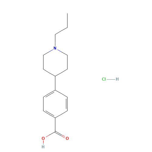 4-(1-propylpiperidin-4-yl)benzoic acid;hydrochloride (CAS: 354813-33-5) - Related Chemical Product
