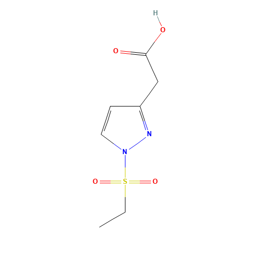 2-(1-ethylsulfonylpyrazol-3-yl)acetic acid (CAS: 1426805-95-9) - Related Chemical Product