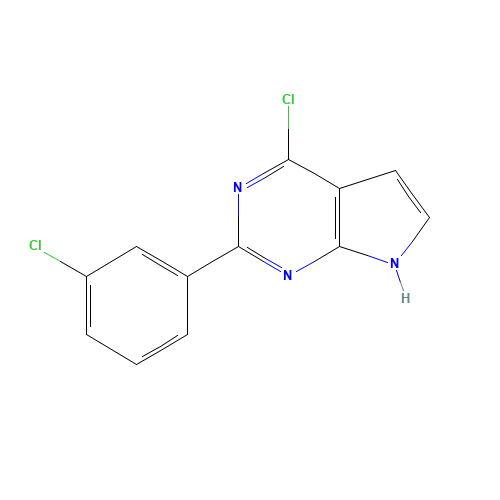 4-chloro-2-(3-chlorophenyl)-7H-pyrrolo[2,3-d]pyrimidine (CAS: 343632-99-5) - Related Chemical Product
