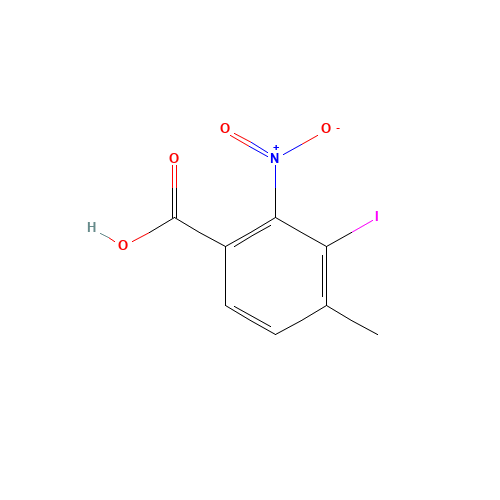 3-iodo-4-methyl-2-nitrobenzoic acid (CAS: 882679-22-3) - Chemical Structure and Molecular Formula 