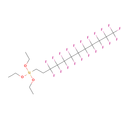 triethoxy(3,3,4,4,5,5,6,6,7,7,8,8,9,9,10,10,11,11,12,12,12-henicosafluorododecyl)silane (CAS: 146090-84-8) - Related Chemical Product