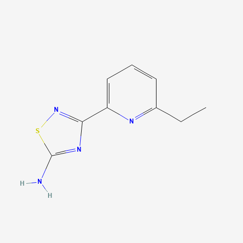 3-(6-ethylpyridin-2-yl)-1,2,4-thiadiazol-5-amine (CAS: 1179360-27-0) - Chemical Structure and Molecular Formula 