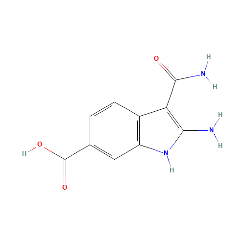 2-amino-3-carbamoyl-1H-indole-6-carboxylic acid (CAS: 1246966-81-3) - Related Chemical Product