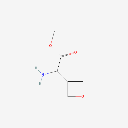 methyl 2-amino-2-(oxetan-3-yl)acetate (CAS: 394653-40-8) - Chemical Structure and Molecular Formula 