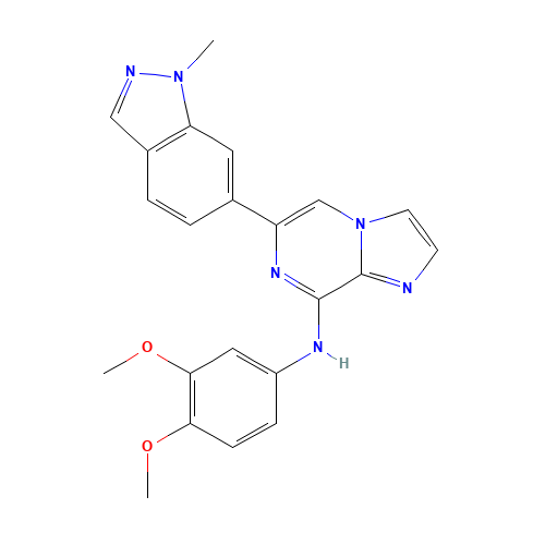 N-(3,4-dimethoxyphenyl)-6-(1-methylindazol-6-yl)imidazo[1,2-a]pyrazin-8-amine (CAS: 1229207-16-2) - Related Chemical Product