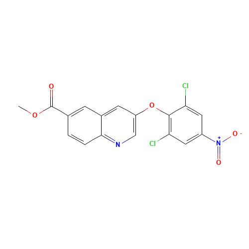 methyl 3-(2,6-dichloro-4-nitrophenoxy)quinoline-6-carboxylate (CAS: 315228-49-0) - Related Chemical Product