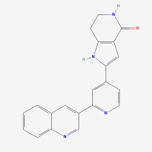 2-(2-quinolin-3-ylpyridin-4-yl)-1,5,6,7-tetrahydropyrrolo[3,2-c]pyridin-4-one (CAS: 724711-21-1) - Related Chemical Product
