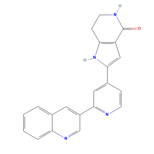 2-(2-quinolin-3-ylpyridin-4-yl)-1,5,6,7-tetrahydropyrrolo[3,2-c]pyridin-4-one (CAS: 724711-21-1) - Related Chemical Product