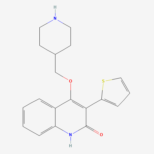 4-(piperidin-4-ylmethoxy)-3-thiophen-2-yl-1H-quinolin-2-one (CAS: 1263051-45-1) - Related Chemical Product