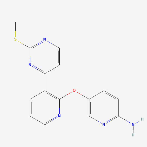 5-[3-(2-methylsulfanylpyrimidin-4-yl)pyridin-2-yl]oxypyridin-2-amine (CAS: 948564-26-9) - Related Chemical Product