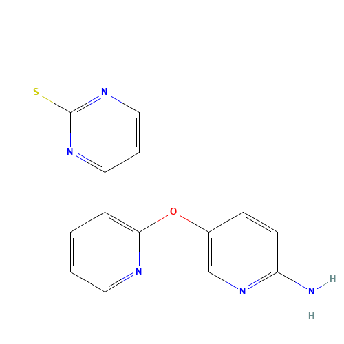 5-[3-(2-methylsulfanylpyrimidin-4-yl)pyridin-2-yl]oxypyridin-2-amine (CAS: 948564-26-9) - Related Chemical Product
