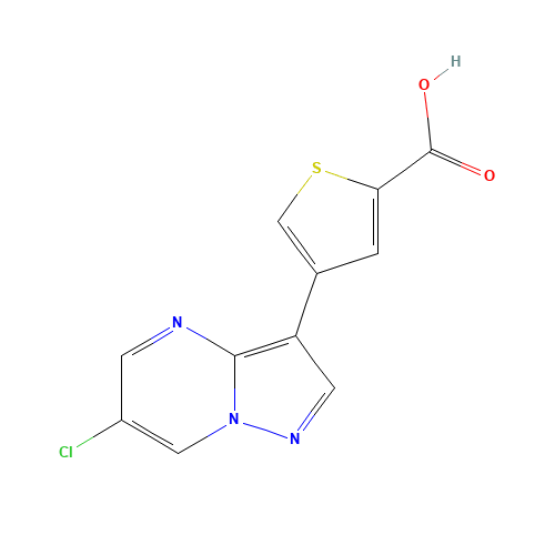 4-(6-chloropyrazolo[1,5-a]pyrimidin-3-yl)thiophene-2-carboxylic acid (CAS: 1314894-01-3) - Related Chemical Product