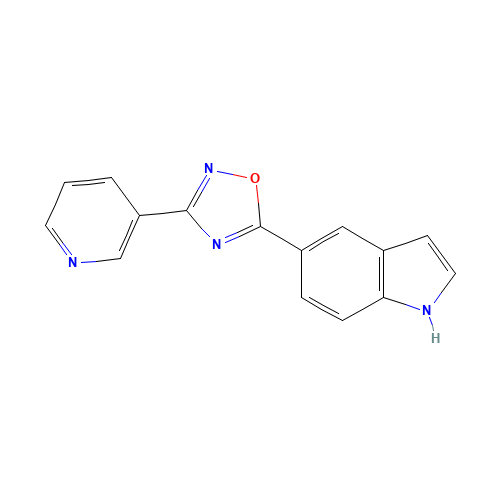 5-(1H-indol-5-yl)-3-pyridin-3-yl-1,2,4-oxadiazole (CAS: 1073461-27-4) - Related Chemical Product