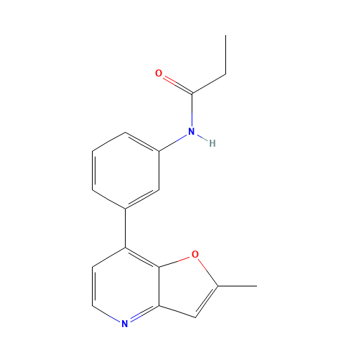 N-[3-(2-methylfuro[3,2-b]pyridin-7-yl)phenyl]propanamide (CAS: 1360910-90-2) - Related Chemical Product