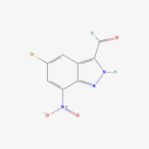 5-bromo-7-nitro-2H-indazole-3-carbaldehyde (CAS: 1000343-50-9) - Related Chemical Product