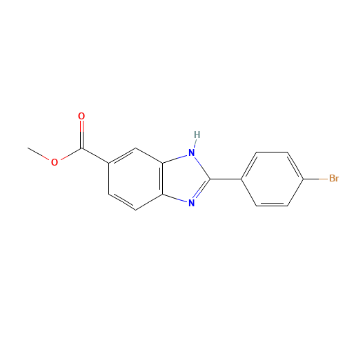methyl 2-(4-bromophenyl)-3H-benzimidazole-5-carboxylate (CAS: 1307239-87-7) - Related Chemical Product