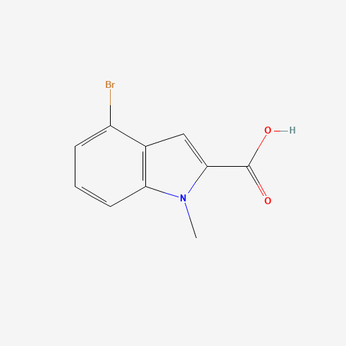 4-bromo-1-methylindole-2-carboxylic acid (CAS: 880349-08-6) - Chemical Structure and Molecular Formula 