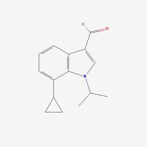 7-cyclopropyl-1-propan-2-ylindole-3-carbaldehyde (CAS: 1360437-30-4) - Related Chemical Product