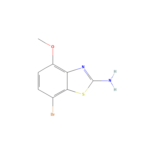 7-bromo-4-methoxy-1,3-benzothiazol-2-amine (CAS: 383865-53-0) - Chemical Structure and Molecular Formula 
