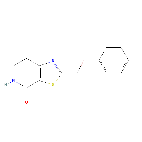 2-(phenoxymethyl)-6,7-dihydro-5H-[1,3]thiazolo[5,4-c]pyridin-4-one (CAS: 1312414-22-4) - Chemical Structure and Molecular Formula 