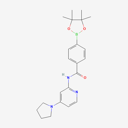 N-(4-pyrrolidin-1-ylpyridin-2-yl)-4-(4,4,5,5-tetramethyl-1,3,2-dioxaborolan-2-yl)benzamide (CAS: 1419221-51-4) - Related Chemical Product