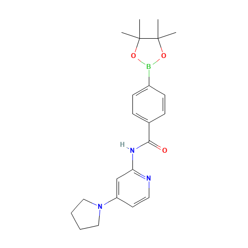 N-(4-pyrrolidin-1-ylpyridin-2-yl)-4-(4,4,5,5-tetramethyl-1,3,2-dioxaborolan-2-yl)benzamide (CAS: 1419221-51-4) - Related Chemical Product
