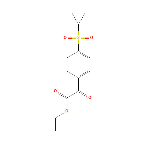 ethyl 2-(4-cyclopropylsulfonylphenyl)-2-oxoacetate (CAS: 876063-40-0) - Related Chemical Product