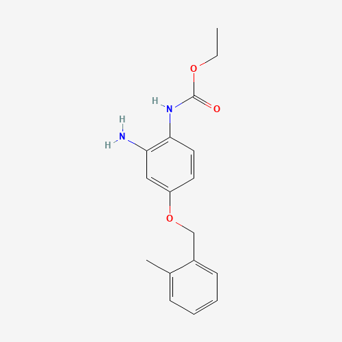ethyl N-[2-amino-4-[(2-methylphenyl)methoxy]phenyl]carbamate (CAS: 1043425-10-0) - Related Chemical Product