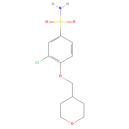 3-chloro-4-(oxan-4-ylmethoxy)benzenesulfonamide (CAS: 1256545-69-3) - Related Chemical Product