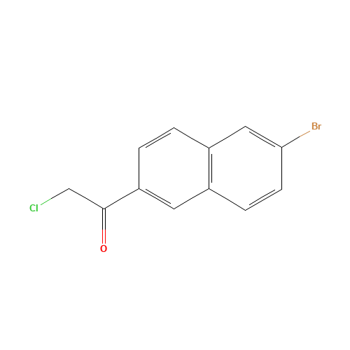 1-(6-bromonaphthalen-2-yl)-2-chloroethanone (CAS: 1228551-86-7) - Chemical Structure and Molecular Formula 