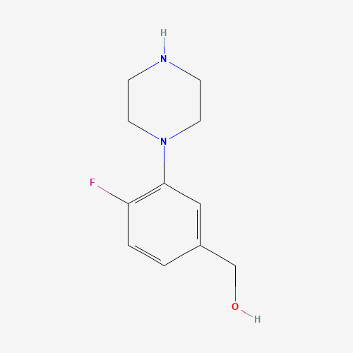 (4-fluoro-3-piperazin-1-ylphenyl)methanol (CAS: 868244-77-3) - Related Chemical Product