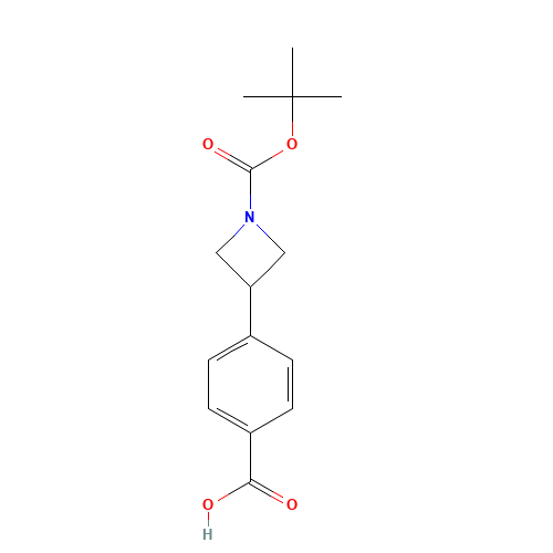 4-[1-[(2-methylpropan-2-yl)oxycarbonyl]azetidin-3-yl]benzoic acid (CAS: 908334-10-1) - Related Chemical Product