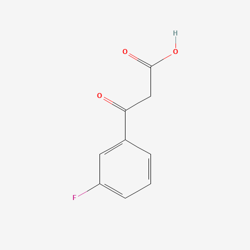 3-(3-fluorophenyl)-3-oxopropanoic acid (CAS: 1000530-96-0) - Chemical Structure and Molecular Formula 