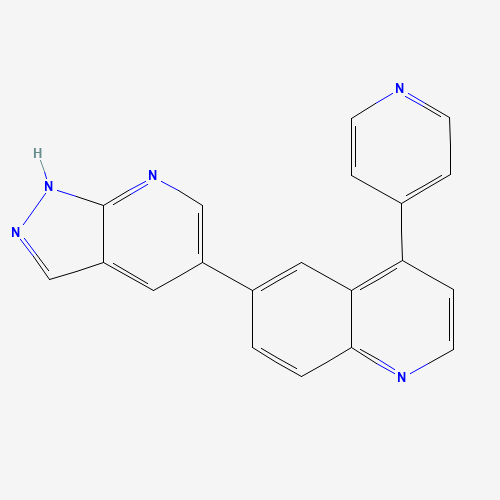 6-(1H-pyrazolo[3,4-b]pyridin-5-yl)-4-pyridin-4-ylquinoline (CAS: 1086056-94-1) - Related Chemical Product