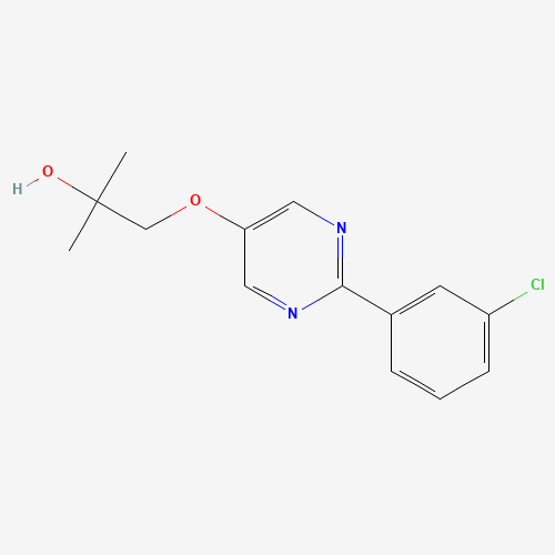1-[2-(3-chlorophenyl)pyrimidin-5-yl]oxy-2-methylpropan-2-ol (CAS: 1314391-68-8) - Related Chemical Product