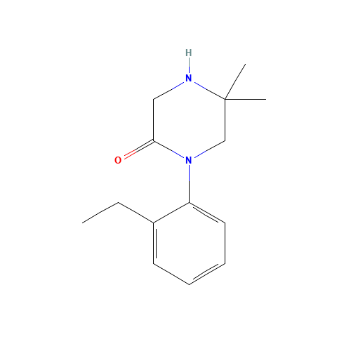 1-(2-ethylphenyl)-5,5-dimethylpiperazin-2-one (CAS: 1000049-04-6) - Related Chemical Product